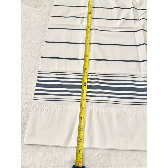 Tommy Hilfiger blue and white striped pillowcases set of 2 - Picture 2 of 6